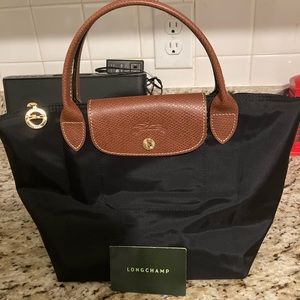 Pre-owned Small Black Longchamp Le Pliage
